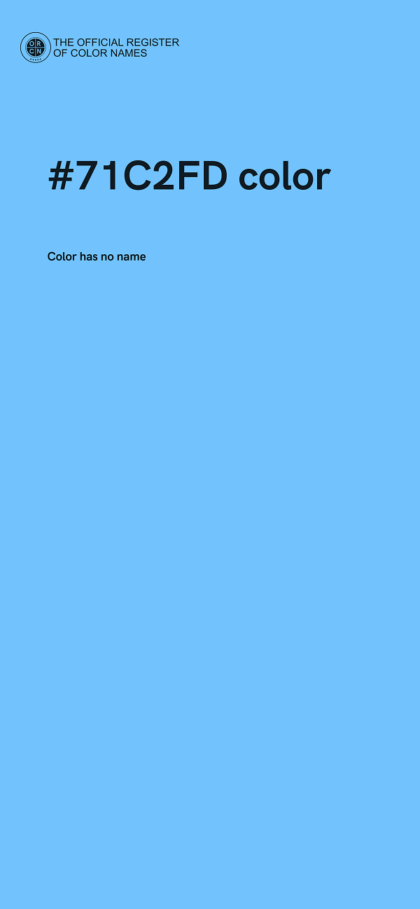 #71C2FD color image