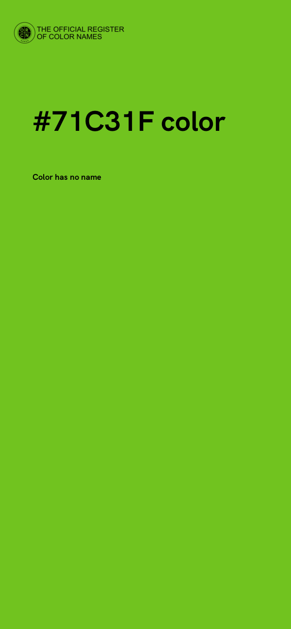 #71C31F color image