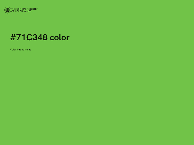 #71C348 color image