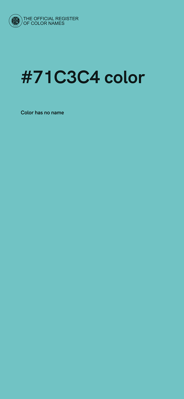 #71C3C4 color image