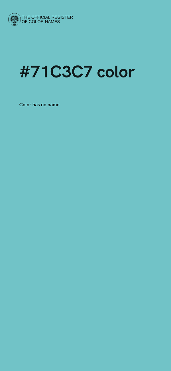 #71C3C7 color image