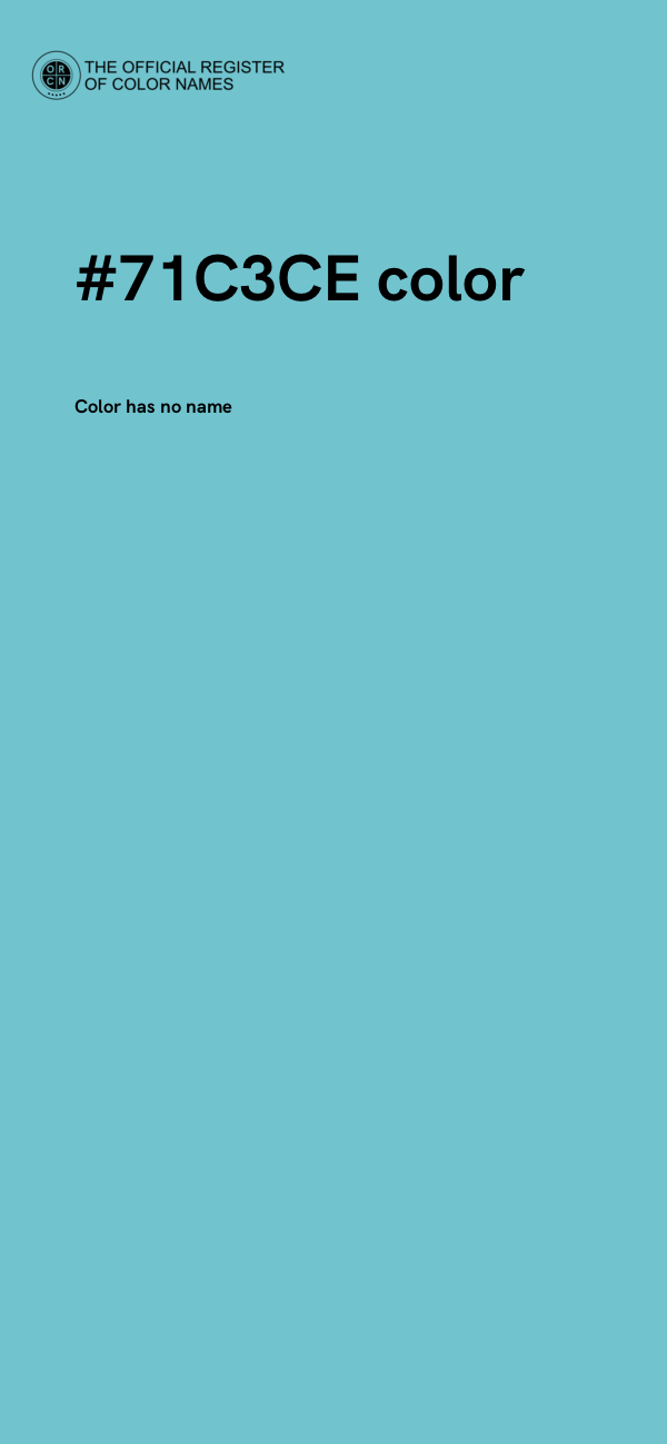 #71C3CE color image