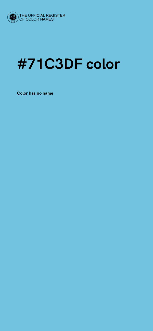 #71C3DF color image