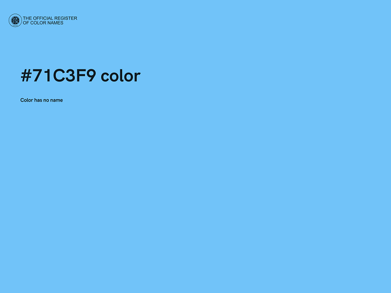 #71C3F9 color image