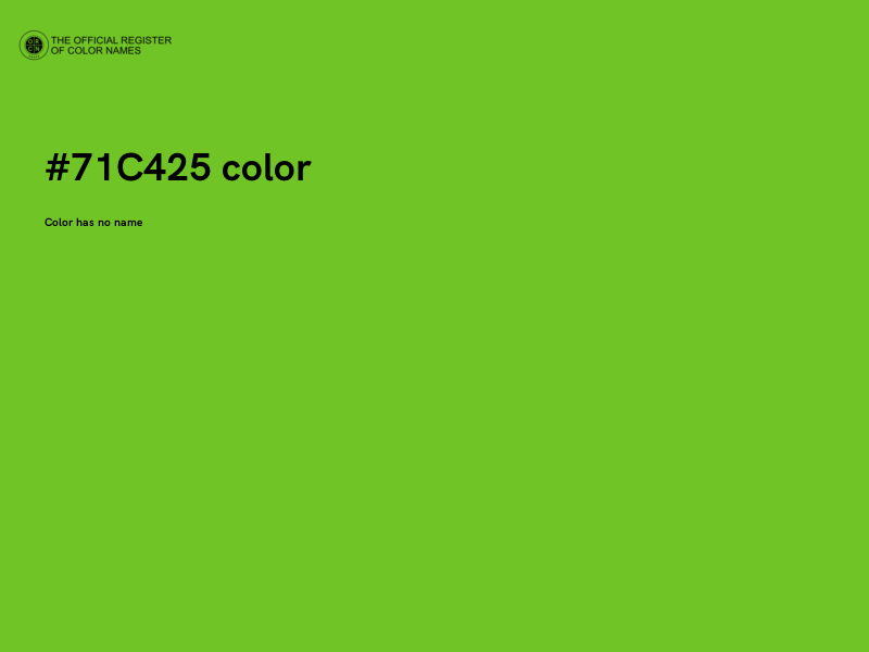 #71C425 color image