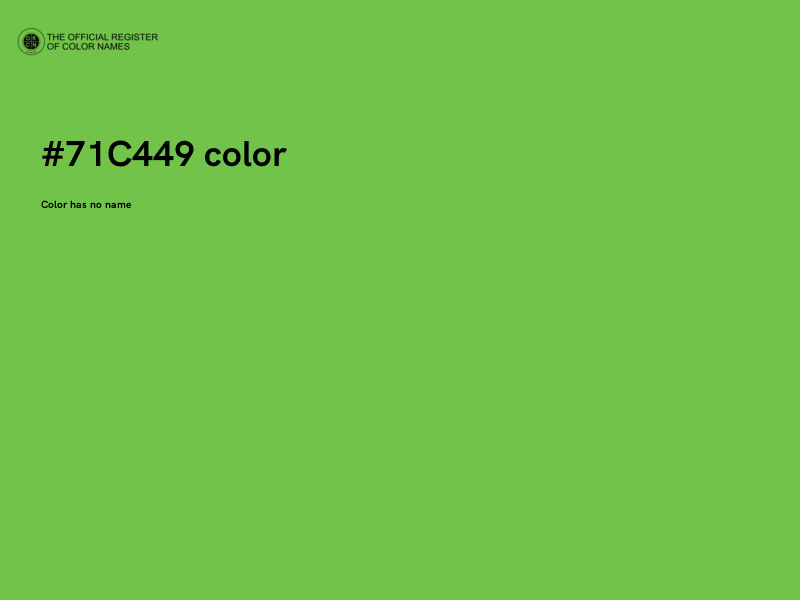 #71C449 color image