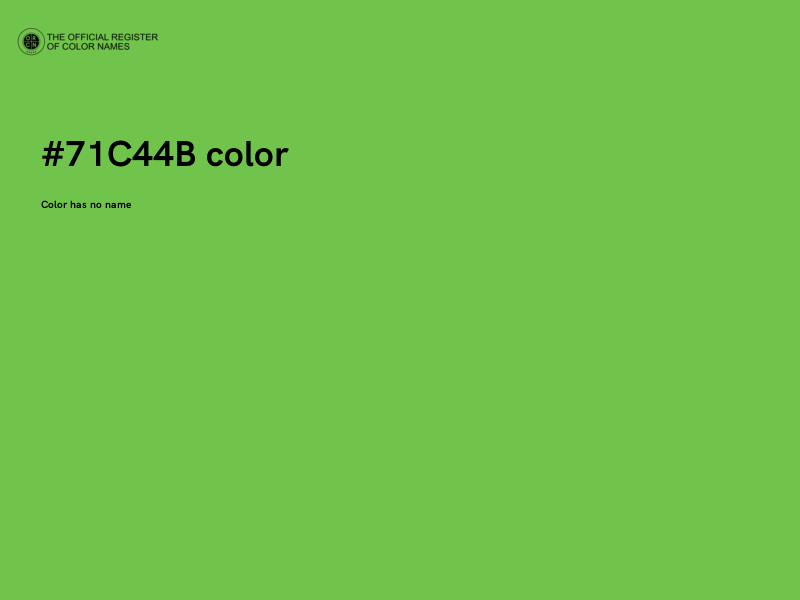 #71C44B color image