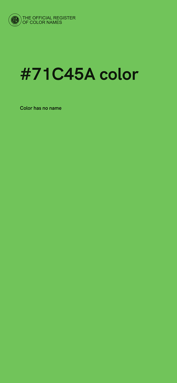 #71C45A color image