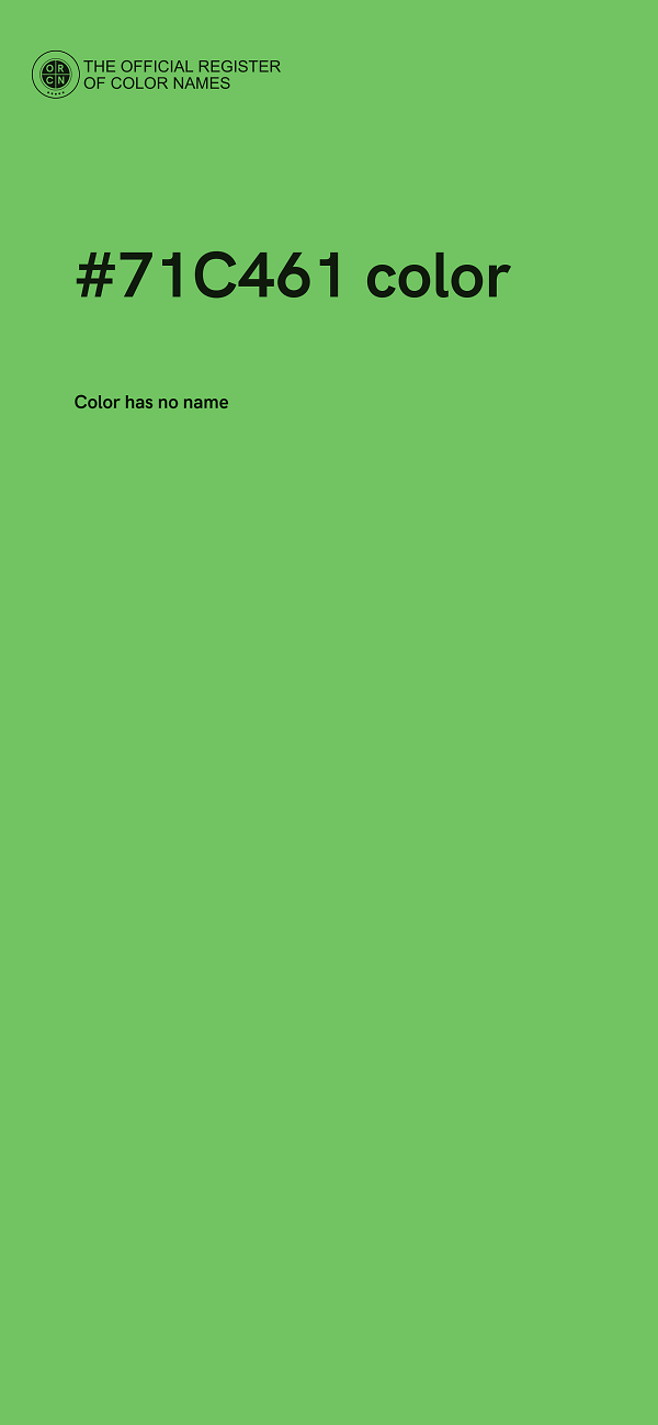 #71C461 color image