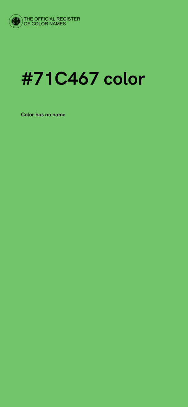 #71C467 color image