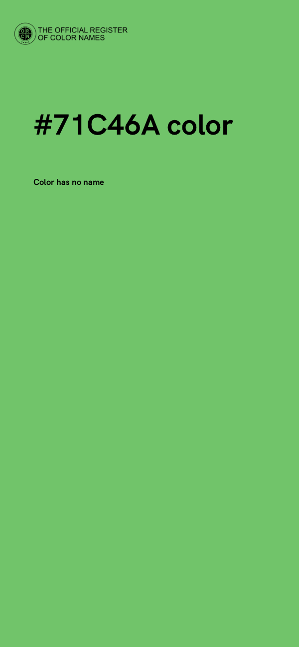 #71C46A color image