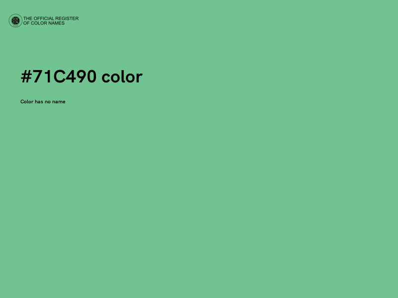 #71C490 color image