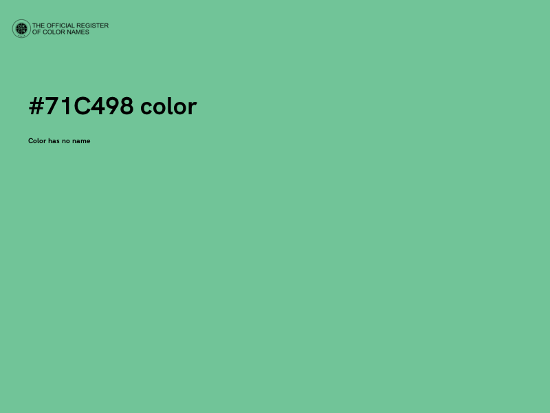 #71C498 color image