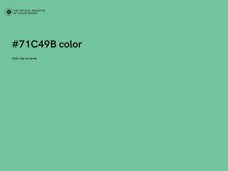 #71C49B color image