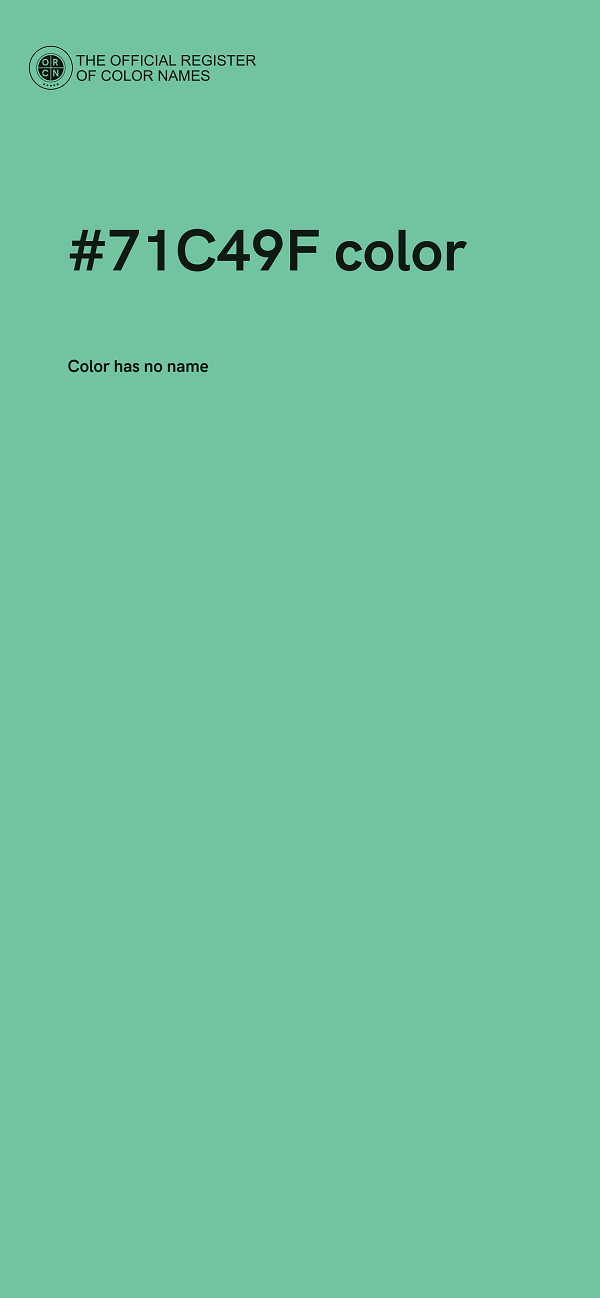 #71C49F color image