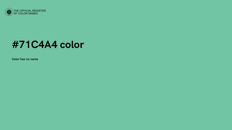 #71C4A4 color image