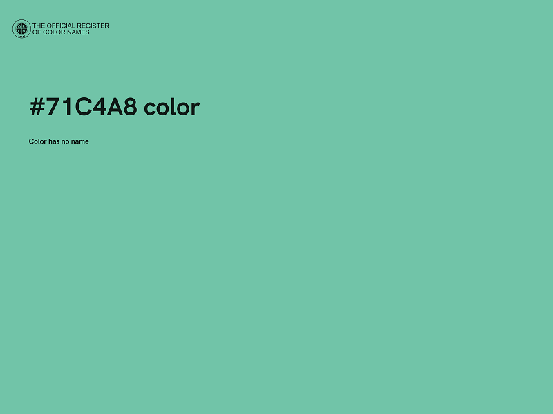 #71C4A8 color image