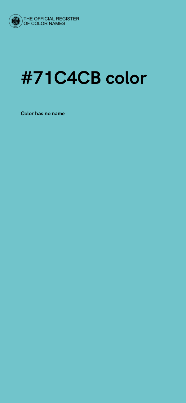 #71C4CB color image