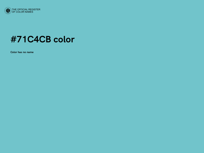 #71C4CB color image