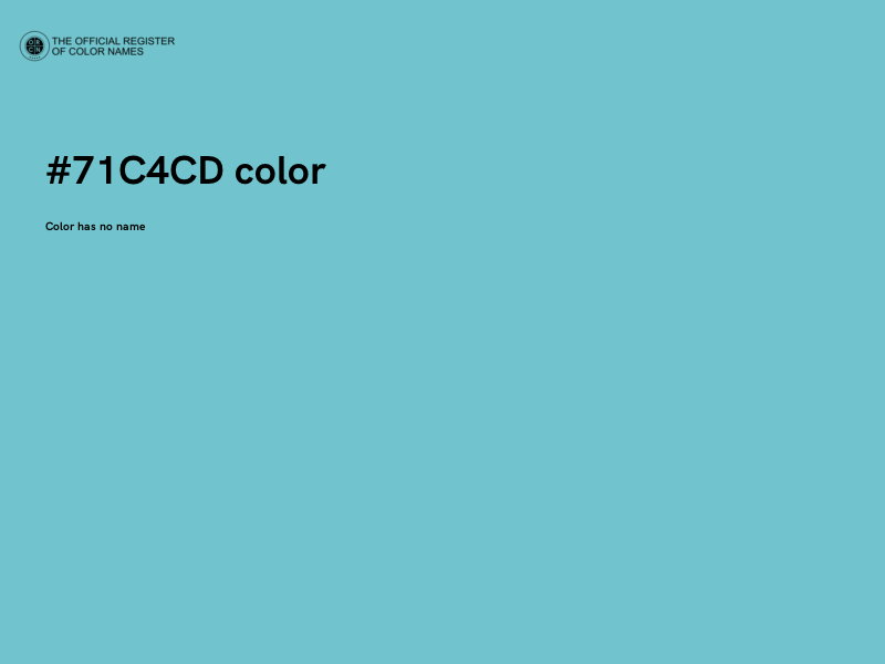 #71C4CD color image