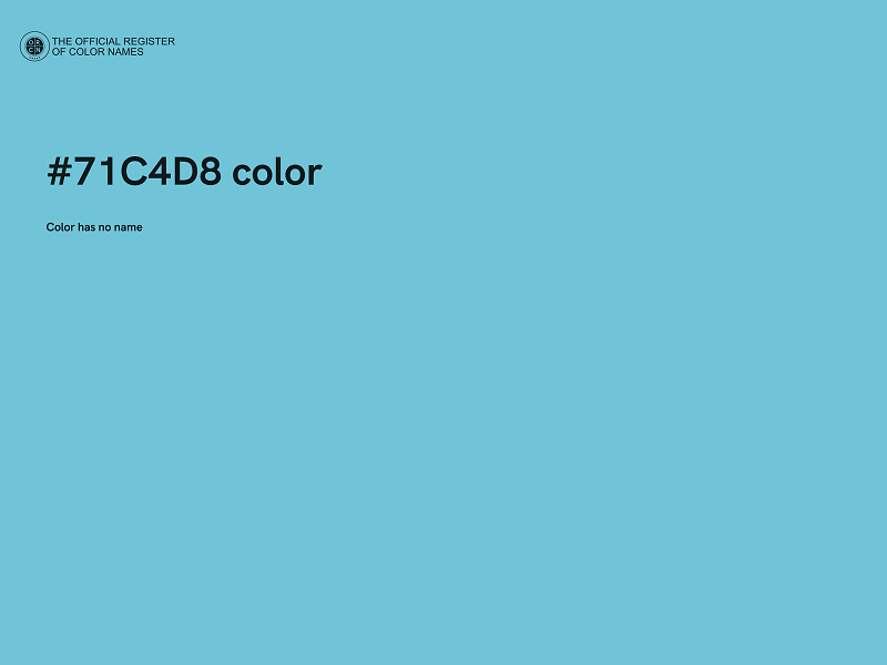 #71C4D8 color image