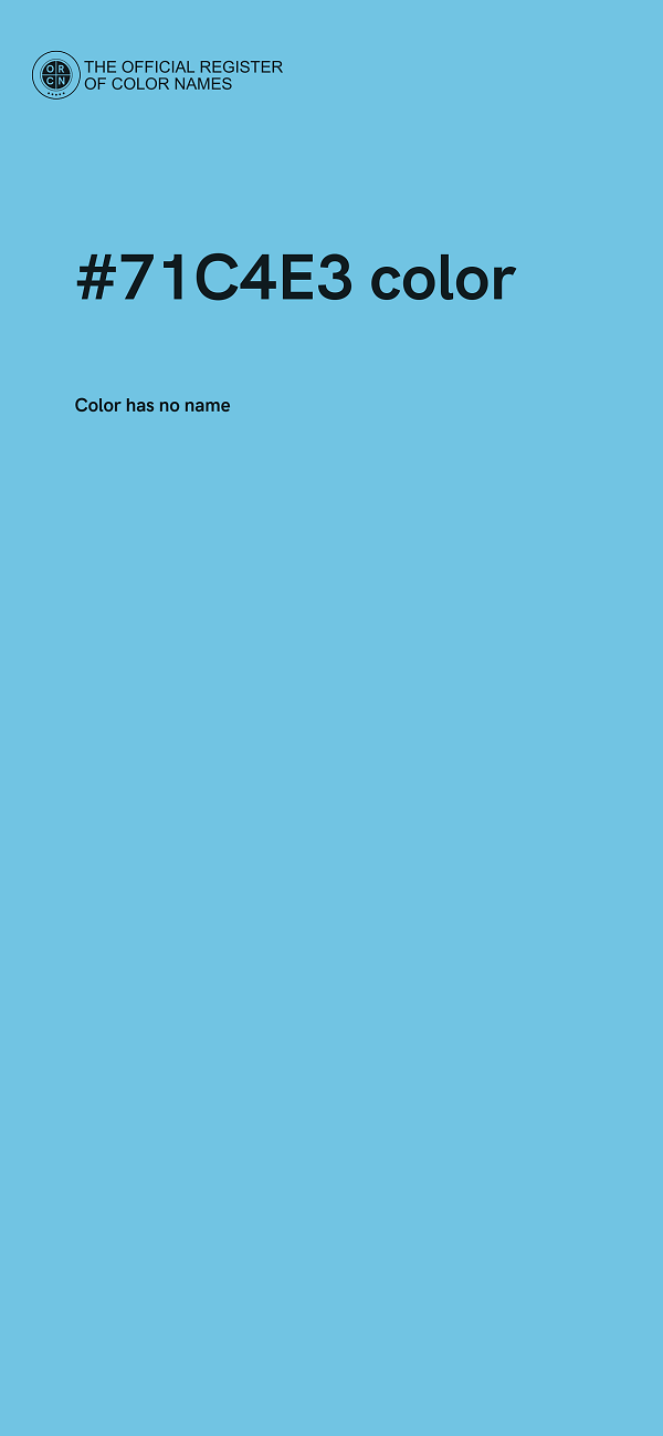 #71C4E3 color image