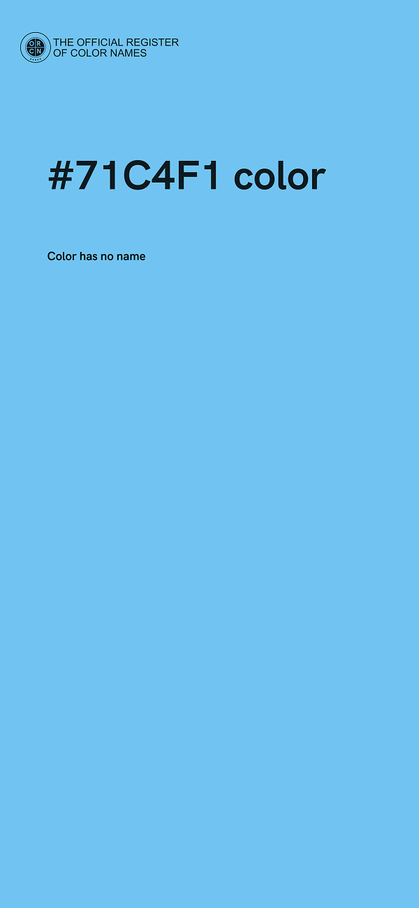 #71C4F1 color image
