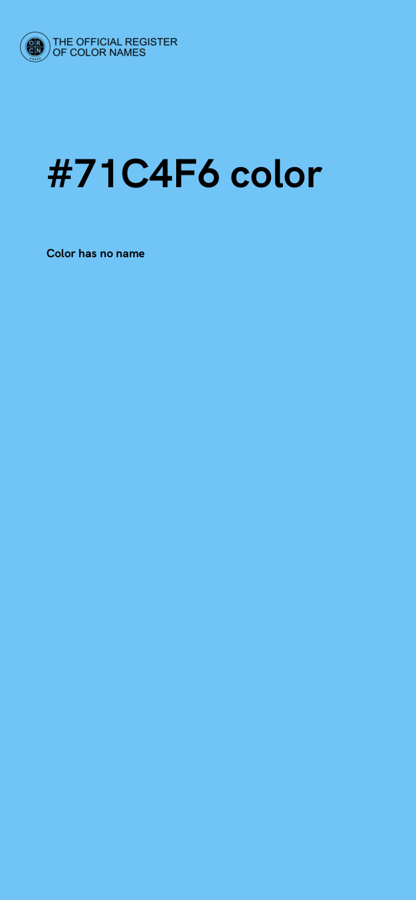 #71C4F6 color image