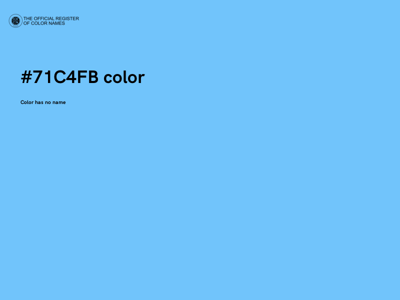 #71C4FB color image