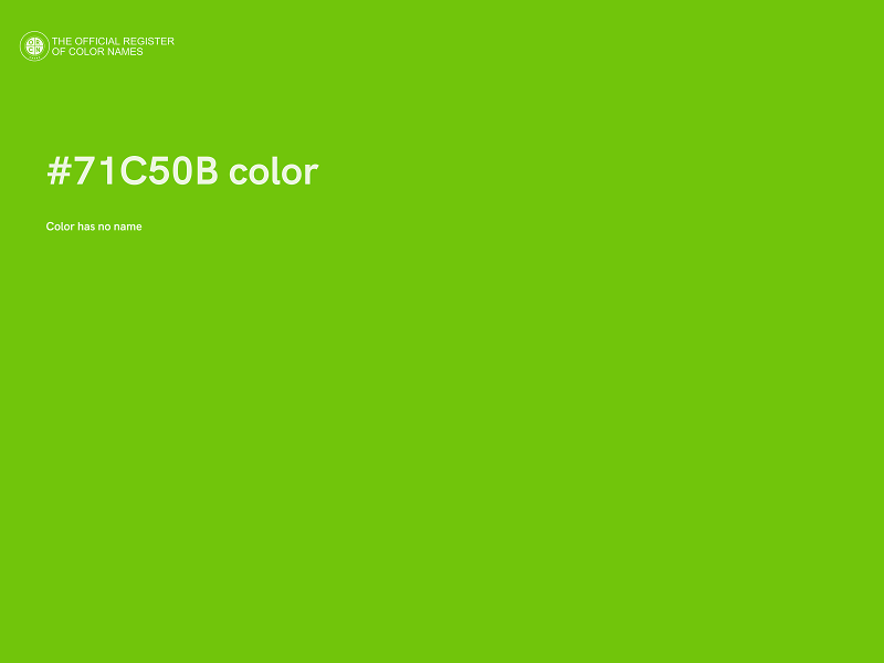 #71C50B color image