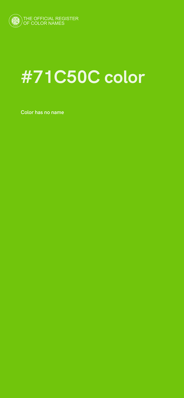 #71C50C color image