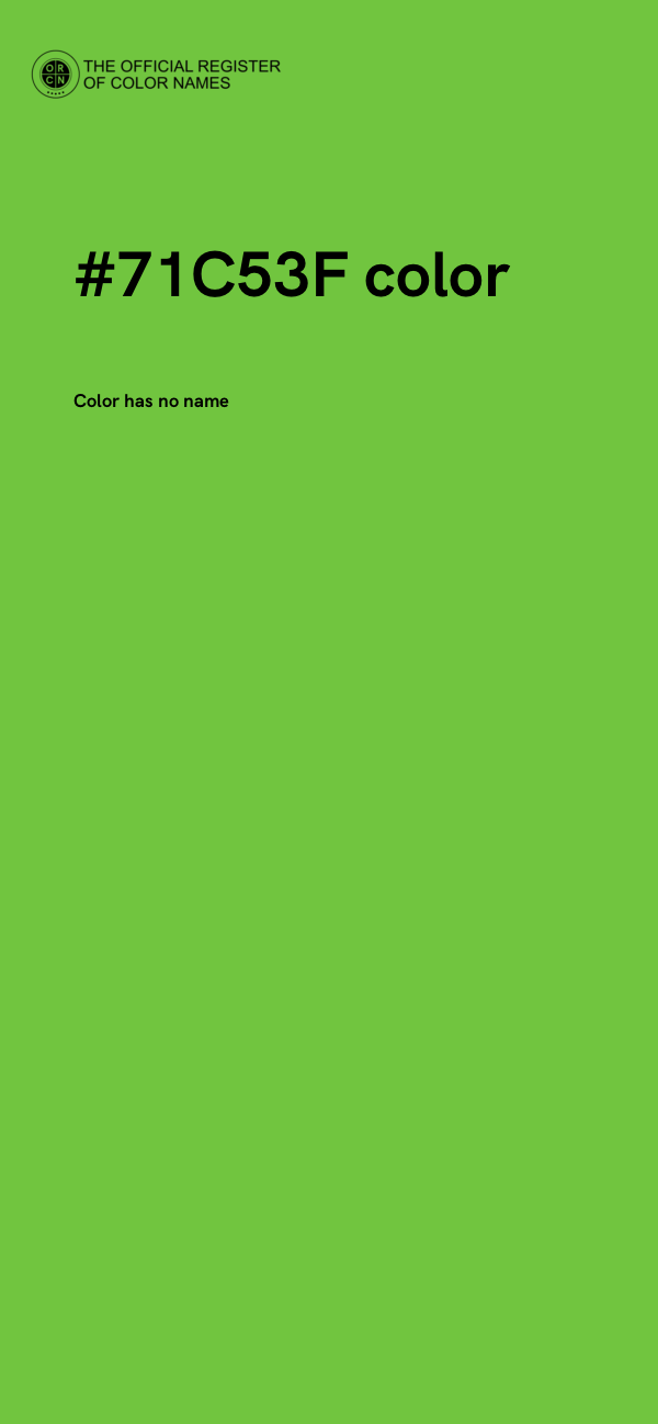 #71C53F color image