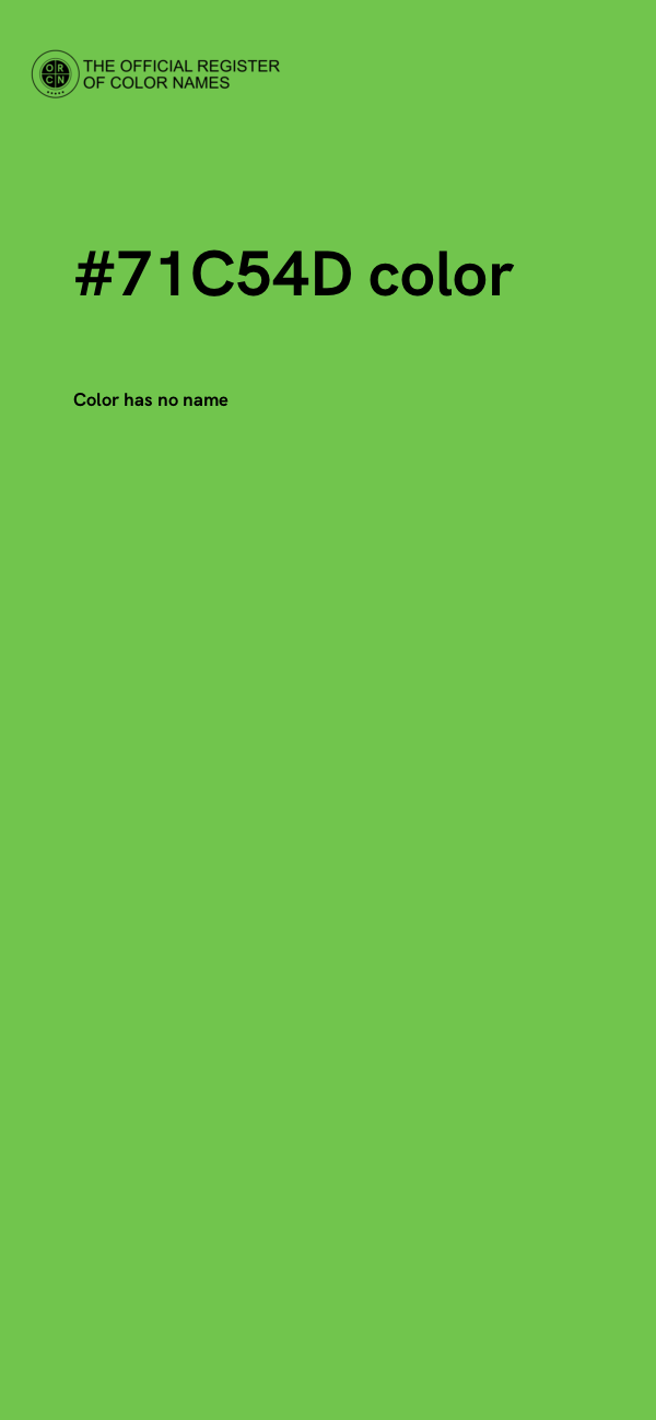 #71C54D color image