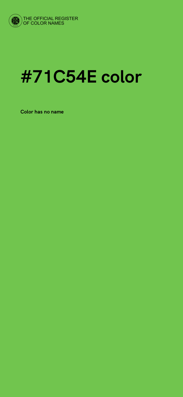 #71C54E color image