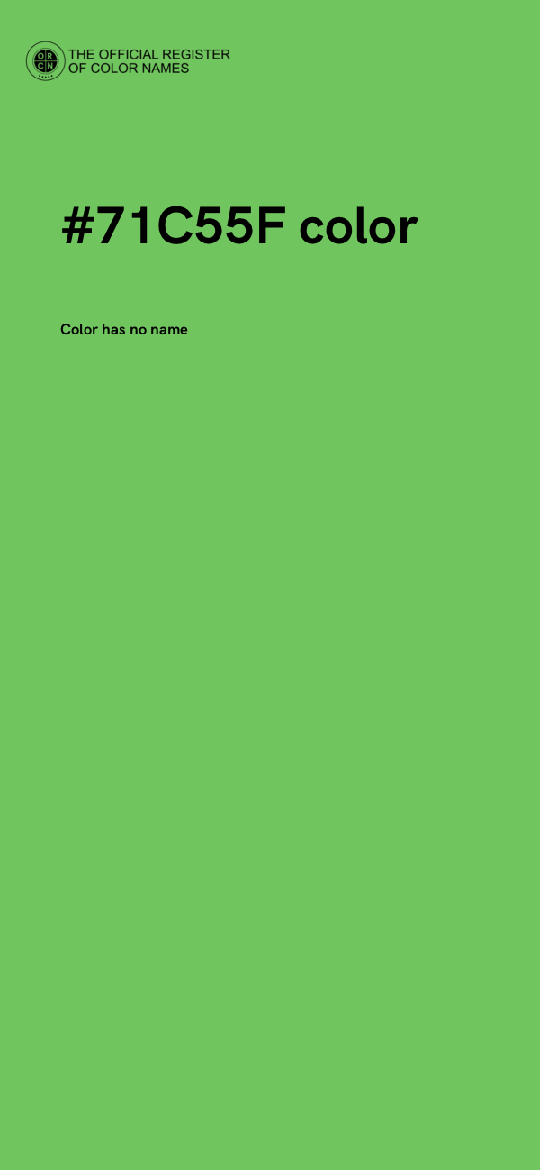 #71C55F color image