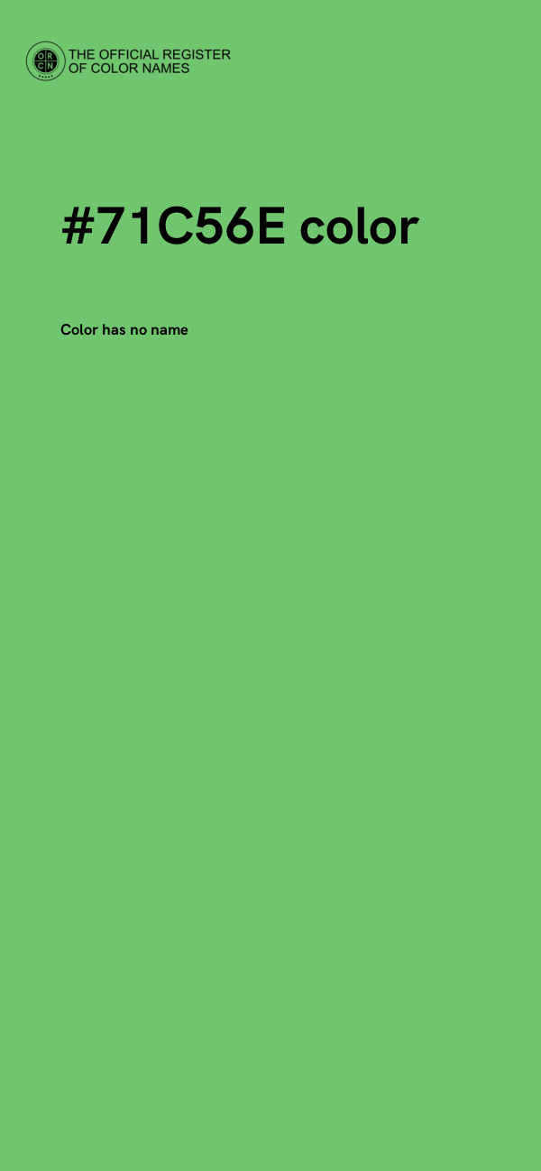 #71C56E color image
