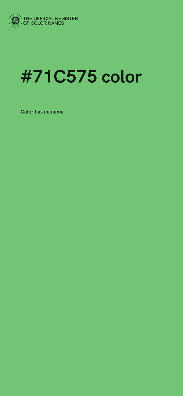 #71C575 color image