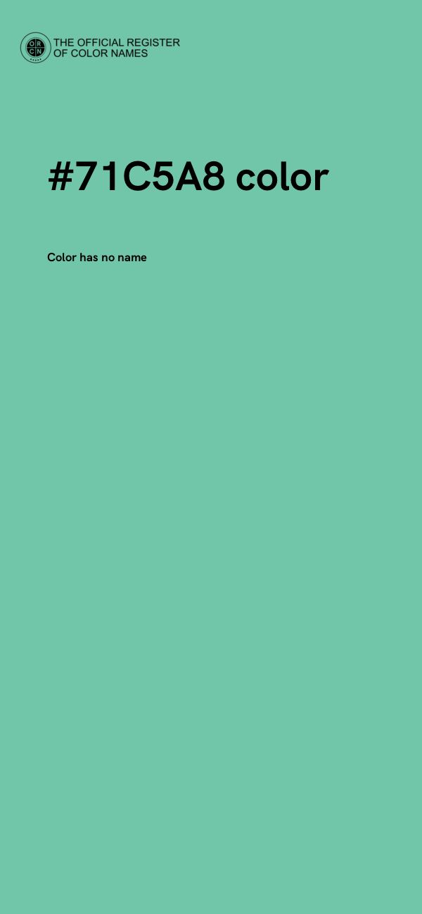 #71C5A8 color image