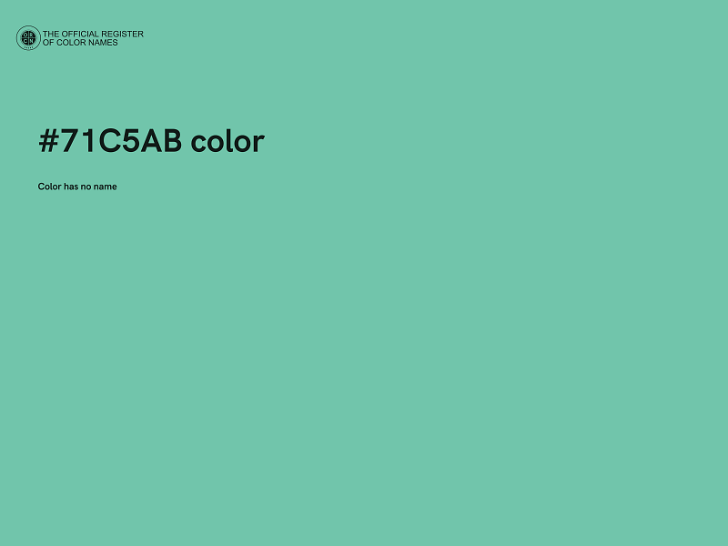 #71C5AB color image