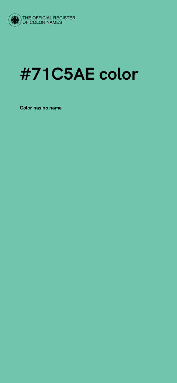 #71C5AE color image