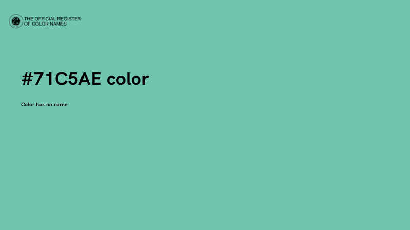 #71C5AE color image