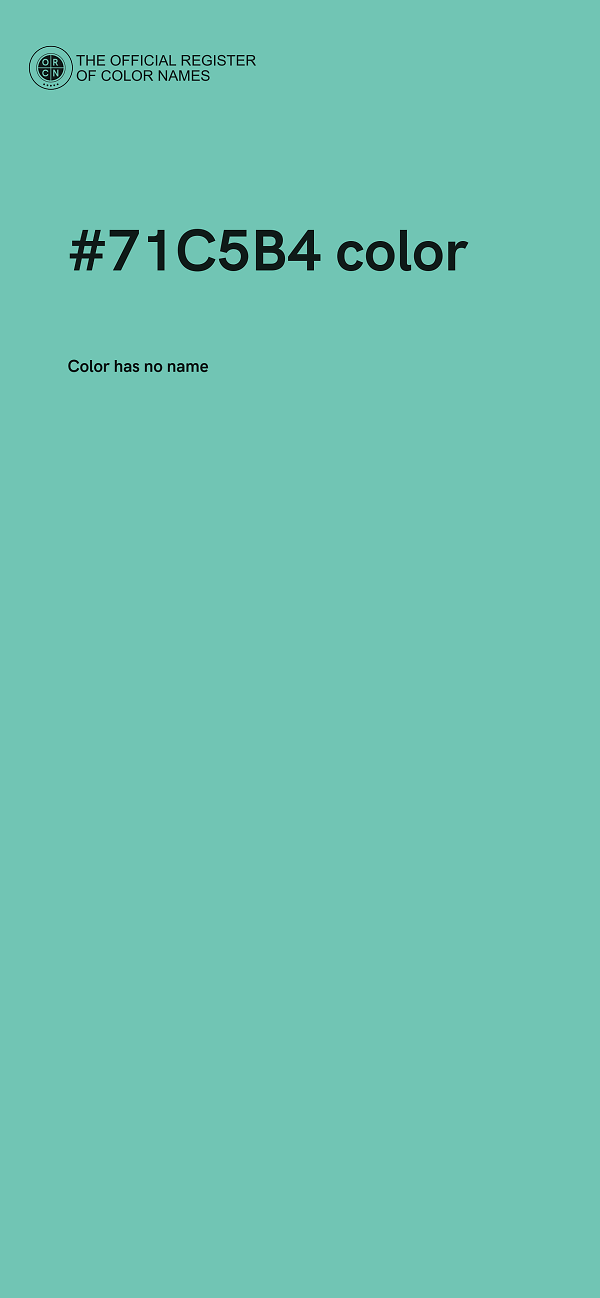 #71C5B4 color image