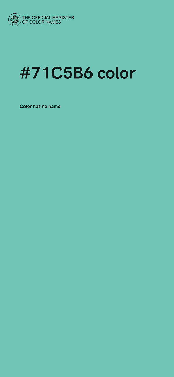 #71C5B6 color image