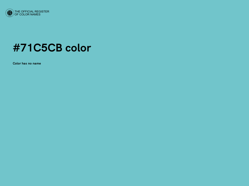 #71C5CB color image