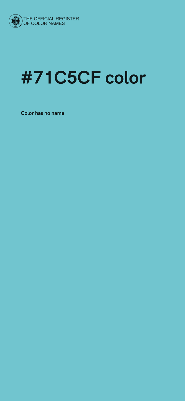 #71C5CF color image