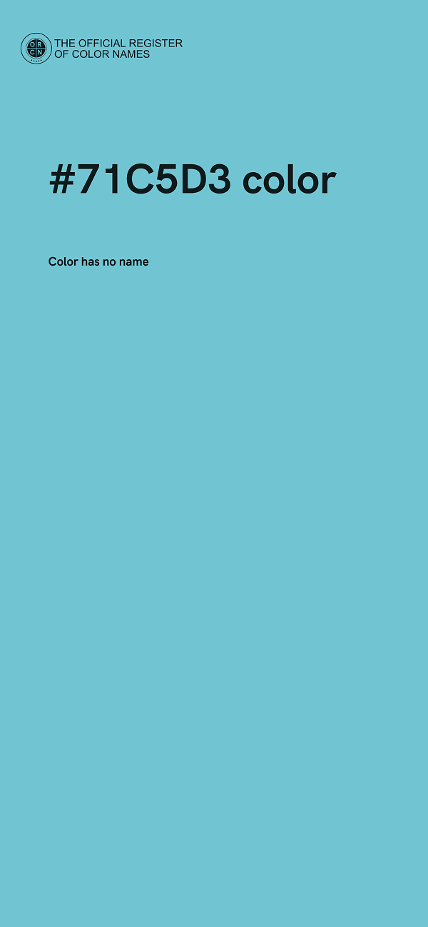 #71C5D3 color image