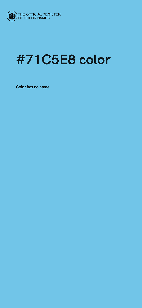 #71C5E8 color image