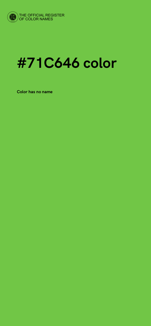 #71C646 color image