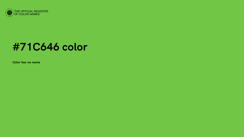 #71C646 color image