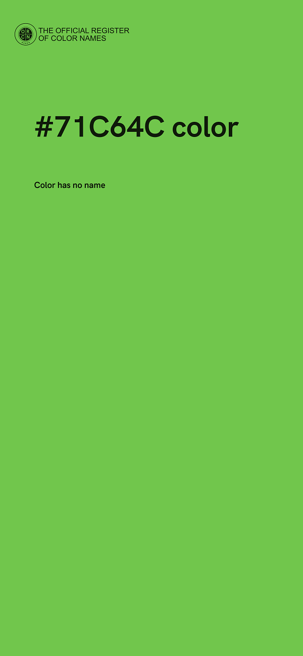 #71C64C color image